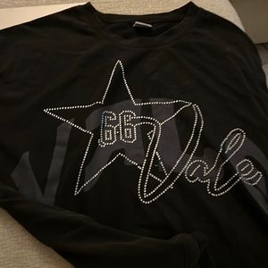 Short sleeve shirt with crystals